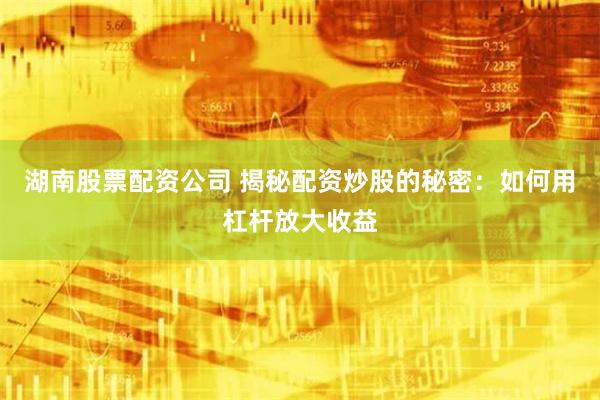 湖南股票配资公司 揭秘配资炒股的秘密：如何用杠杆放大收益